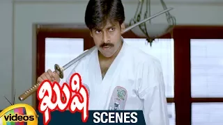 Pawan Kalyan Practicing Sword Fight | Kushi Telugu Movie Scenes | Bhumika | Ali | Mango Videos