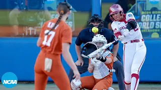 Oklahoma vs. Texas: 2024 Women's College World Series Finals Game 1 | Extended highlights