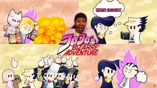 Reacting To JoJo's Bizarre Adventure Diamond is Unbreakable But Really Really Fast - Animation