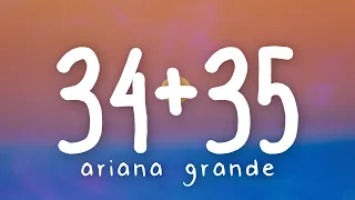 Ariana Grande - 34+35 (Lyric Video)