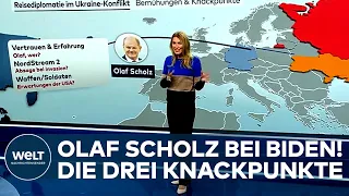 UKRAINE-KRISE: Kanzler Olaf Scholz bei US-Präsident Joe Biden! Das sind die drei Knackpunkte