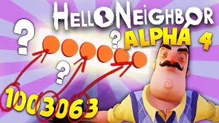 DISCOVERING MORE SECRETS AND TESTING THE SECRET CODE IN HELLO NEIGHBOR ALPHA 4 | Hello Neighbor Game