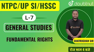 RRC Group D 2021 | Fundamental Rights | Important Questions | Shatrughan Sir | 4 PM