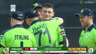 Let's watch Matthew Humphreys First ball in T20 Cricket!