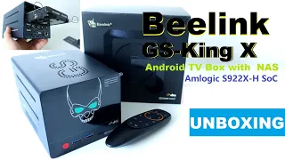 🔥Beelink GS-King X Android TV Box with NAS powered by S922X-H SoC Unboxing (Video)