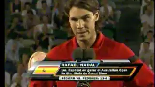 Federer     el mejor     rafa   sin palabras the best winners