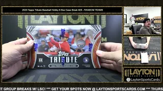 2023 Topps Tribute Baseball Hobby 6 Box Case Break #25