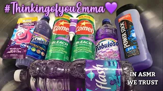 ASMR💜Lavender Paste Overload💜 Mr.Bubbles Bath Crackles, Comet, Fabuloso, Flash, Power Stick + more