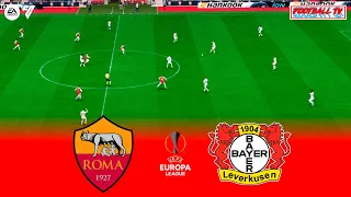 Roma vs Bayer Leverkusen - UEFA Europa League 2024 | EA FC 24 Full Match All Goals | Gameplay PC
