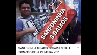 sanfoninha oito baixos tocando pela primeira vez