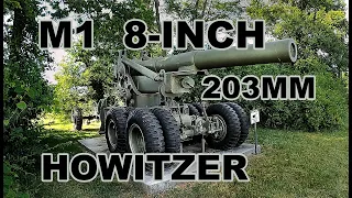 U.S. Army M1 / M118 8-inch 203mm Howitzer | at AHEC Army Heritage Trail in Carlisle, Pa.