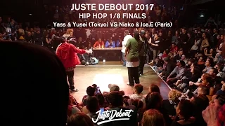 Hip-Hop Best 16 - Juste Debout 2017 - Yass & Yusei VS Niako & Ice E