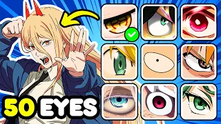 👀 Guess The Anime Character By The Eye | Anime Eye Quiz (Level: 🤪NOOB — 🤯OTAKU)