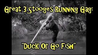 Great 3 Stooges Running Gag: "Duck Or Go Fish"