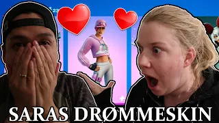 Er DETTE Saras nye FAVORITTSKIN i Fortnite? (Britestorm Bomber)😀