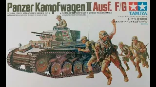 Tamiya 1/35 Panzer II Ausf. F/G Tank..Plastic Kit Build & Review.