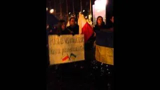 Перша акція #Євромайдан #Lublin 22 листопада 2013 року