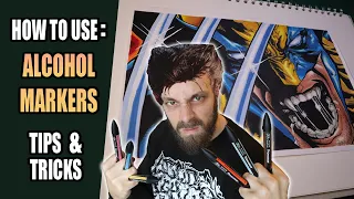 HOW TO USE ALCOHOL MARKERS - Tricks & Tips