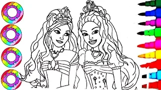 Barbie Colouring Drawings Disney's Barbie Princess in the DreamHouse Coloring Pages for Kids