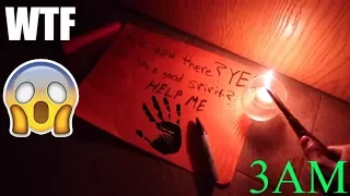 (SCARY) OVERNIGHT IN A HAUNTED HOTEL ROOM! *3AM GHOST PAPER CHALLENGE*