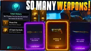 WEAPON BRIBE UNLOCKED! SO MANY WEAPONS! (BO3 Supply Drop Opening) First Contract Completed!