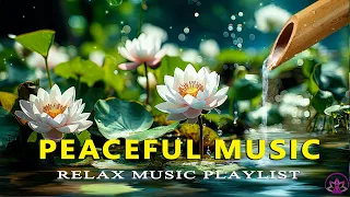 Relaxing Piano Music - Bamboo Water Fountain Sound, Sleep, Massage, Spa & Peaceful Sounds of Nature