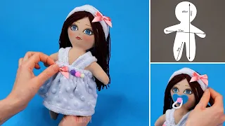 DIY a fabric doll easily and simply - everyone can handle it!