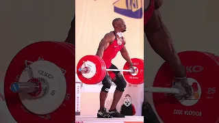 Lesman Paredes (96kg 🇧🇭) snatching 185kg / 407lb! #snatch #slowmotion #weightlifting