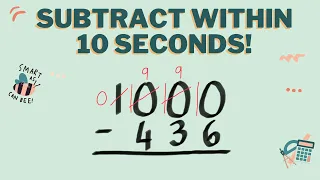 Subtract From 1000 | Subtract 4-digit numbers | Subtraction for Kids