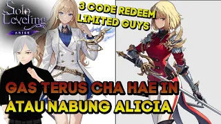 3 CODE REDEEM LIMITED DAN GAS HAE IN ATAU NABUNG ALICIA SOLO LEVELING ARISE