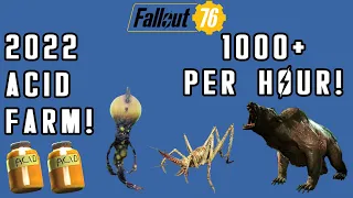How To Farm 1000+ Acid Every Hour! In 2022! - Fallout 76