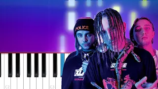 Chase Atlantic - LIKE A ROCKSTAR (Piano Tutorial)