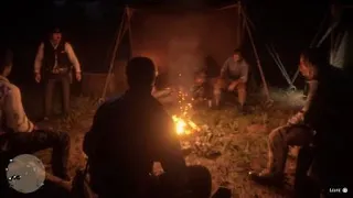 Red Dead Redemption 2 PERFECT TIMING THUNDER AND DUTCH SPEECH