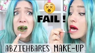 Der TEST : Abziehbares Make-Up .. MEGA FAIL ! | BibisBeautyPalace