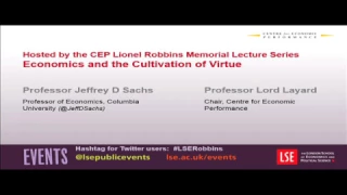 LSE Events | Prof. Jeffrey D Sachs | Economics and the Cultivation of Virtue | Lecture 2 (slides)