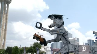 40-foot tall transforming T-Rex Robosaurus