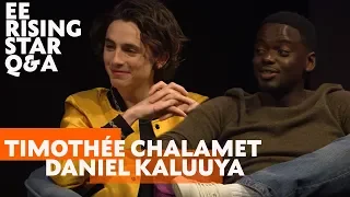 Timothée Chalamet & Daniel Kaluuya | EE Rising Star Q&A