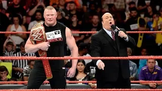 Kane interrupts Brock Lesnar and Strowman  (full segment)