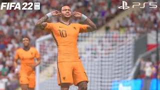 FIFA 22 - Netherlands vs Poland | UEFA Nations League Full Match (PS5) Gameplay [4K HDR 60FPS]