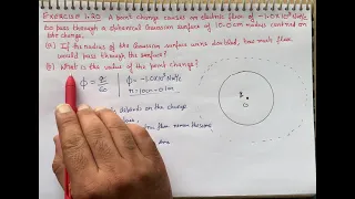 A point charge causes an electric flux of-1.0*10^3 Nm2/C to pass through spherical Gaussian surface