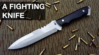 Making A Fighting Knife / Combat knife // Knifemaking // My Cellar Workshop