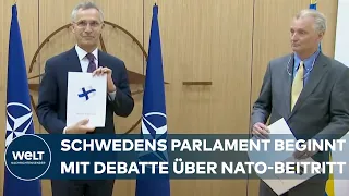 NORD-ERWEITERUNG DER NATO: Parlament in Schweden stimmt über Antrag auf Beitritt ab