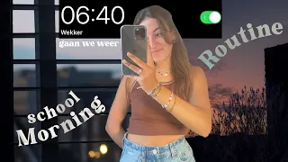 school morning routine wanneer ik vroeg begin