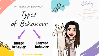 Types/Patterns of behavior- Innate/Stereotyped Behavior & Learnt Behavior|Ethology|B.Sc M.Sc Zoology