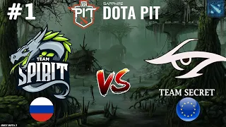 ГЛАВНЫЙ МАТЧ ЗА ВЫХОД В ФИНАЛ! | Spirit vs Secret #1 (BO3) OGA Dota PIT S5