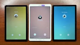 Samsung Galaxy Tab A7 2020 vs Tab A 2016 vs Tab A8 2021 Incoming Calls Over the Horizon (3 Versions)