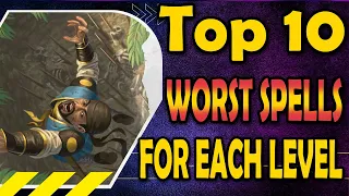 Top 10 Worst Spells for Each Level in DnD 5e