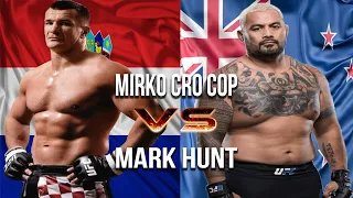 Mirko cro cop (Croatia) vs Mark hunt (New Zealand) kickboxing fight | THE BEST MOMENT