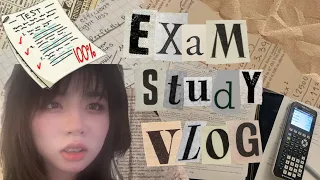 EXAM STUDY VLOG | 5:00 am day + studying for exams | 📖🖊️🧐📂