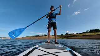 First test of the new SUP board and camera mount